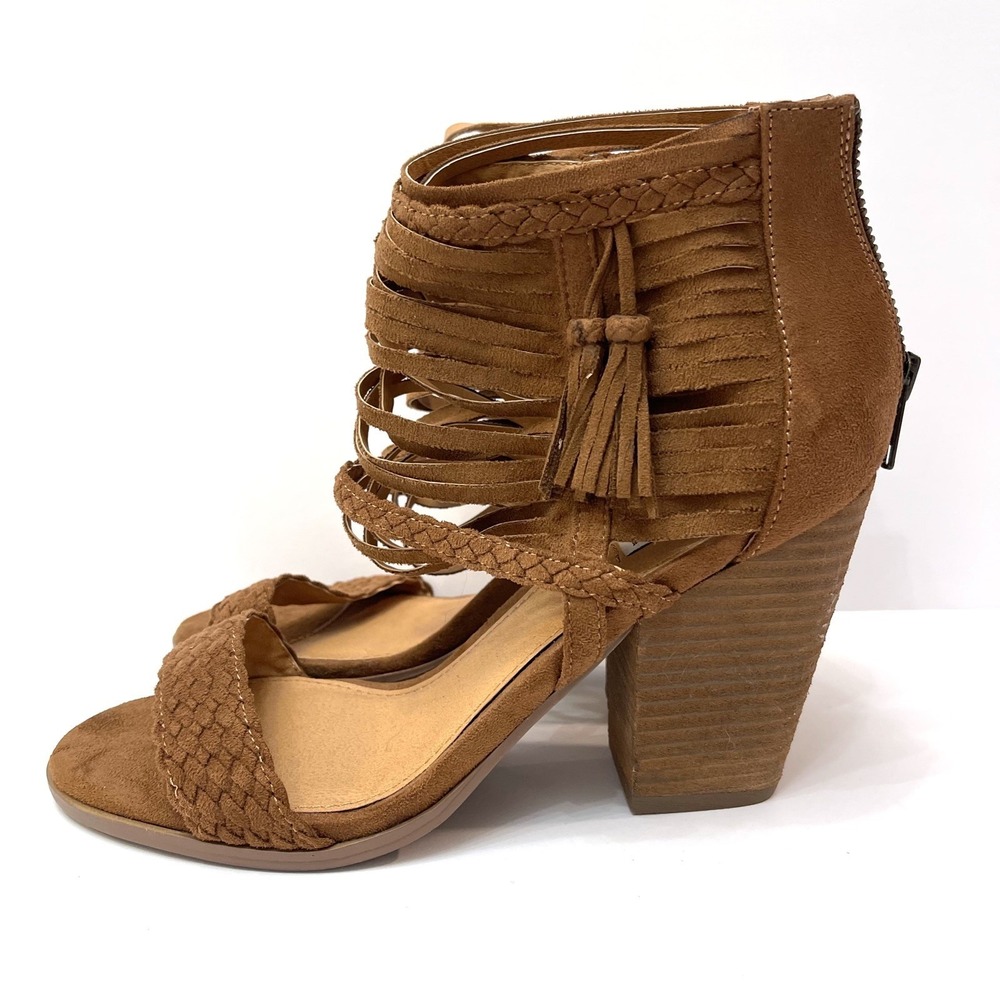 Not Rated Women's Strappy Ultra Suede High Heel‎ Sandals Size 8.5 NEW